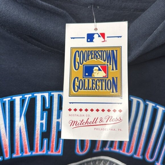 Mitchell & Ness New York Yankees Stadium Hoodie Navy Men’s Size Large MSRP $95 - Picture 6 of 7